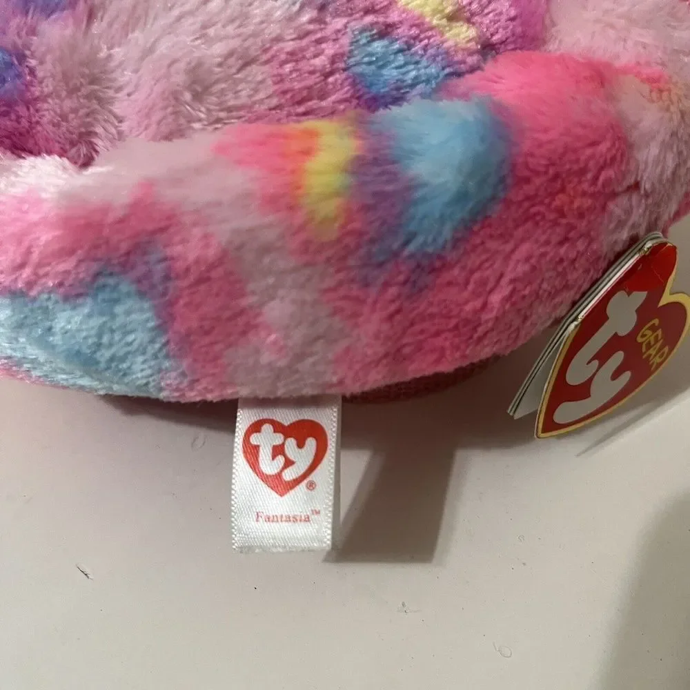 TY Gear Beanie Boo Fantasia the Rainbow Unicorn Plush Purse Crossbody Bag 8 inch